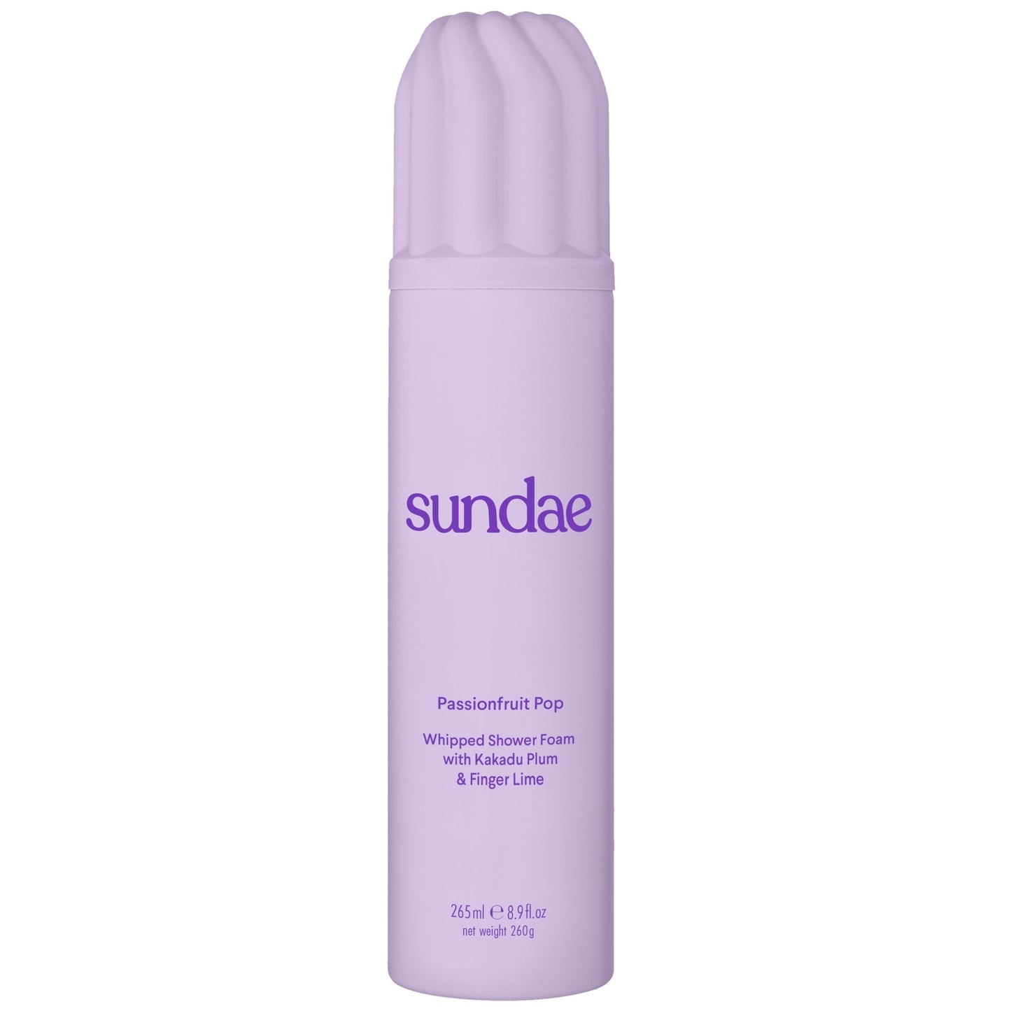 SUNDAE Body Passionfruit Whipped Shower Foam with Kakadu Plum & Finger Lime 260ml