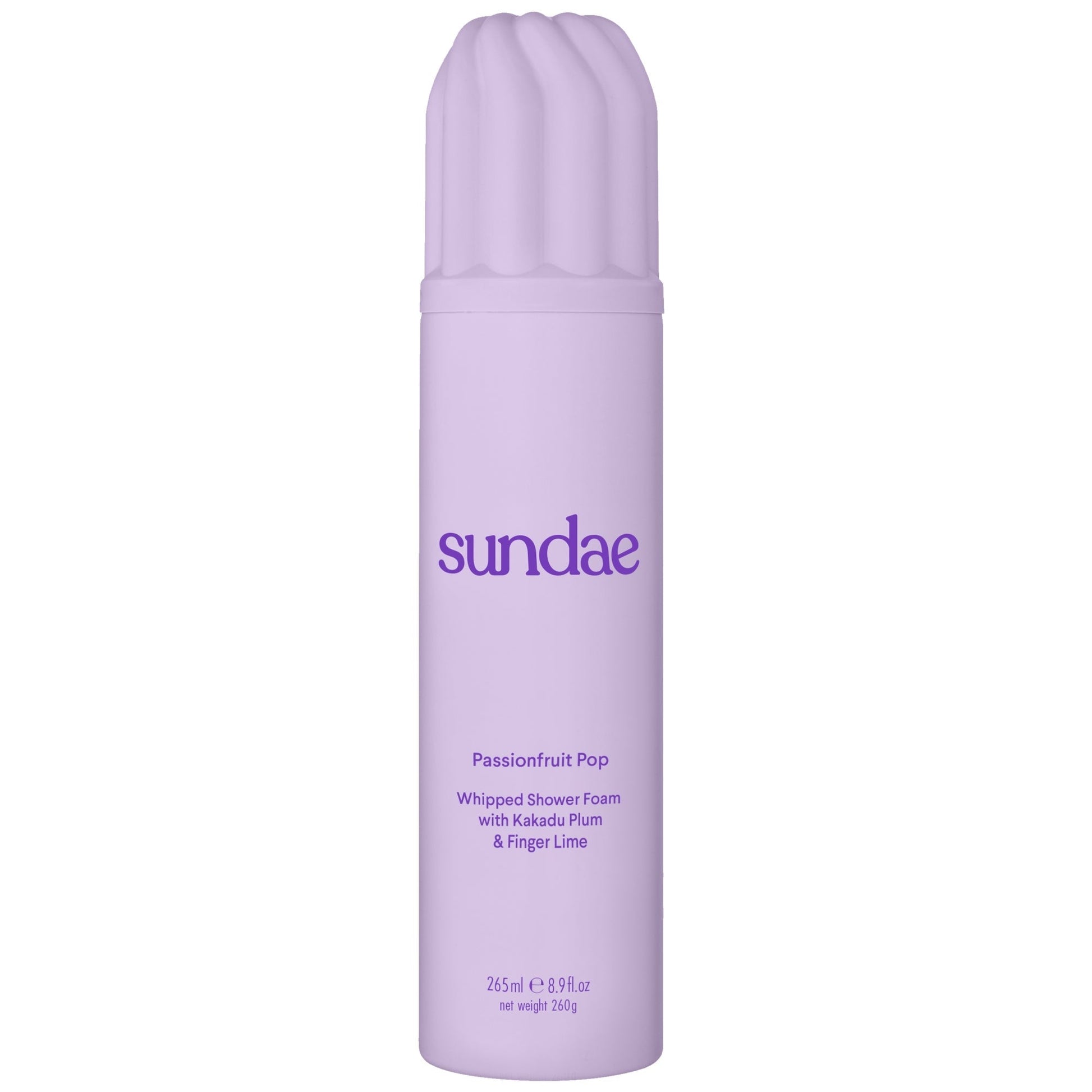 SUNDAE Body Passionfruit Whipped Shower Foam with Kakadu Plum & Finger Lime 260ml