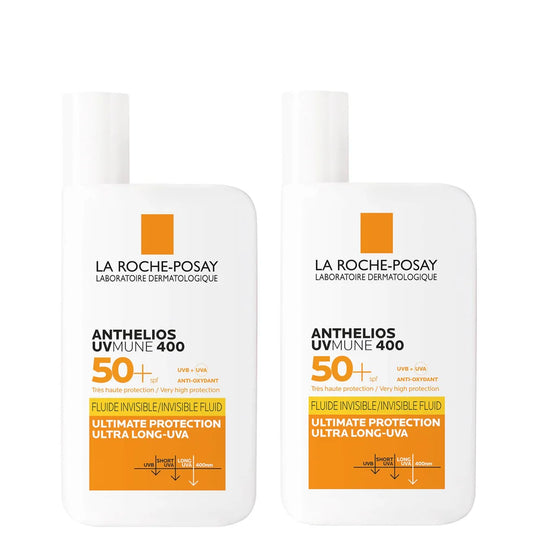 Anthelios UVMune 400 Invisible Fluid Non-Perfumed Suncream SPF50+ Duo