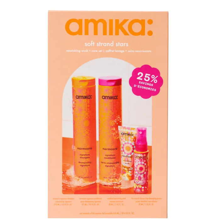 amika Soft Strands Stars Nourishing Wash + Care Set