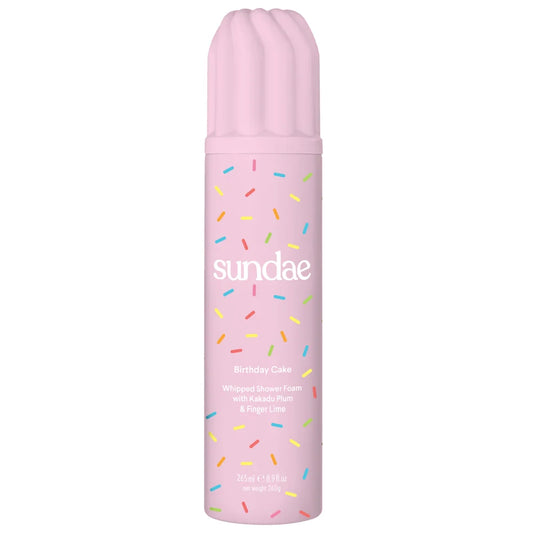 SUNDAE Body Birthday Cake Whipped Shower Foam with Kakadu Plum & Finger Lime 260ml