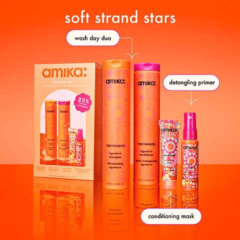 amika Soft Strands Stars Nourishing Wash + Care Set