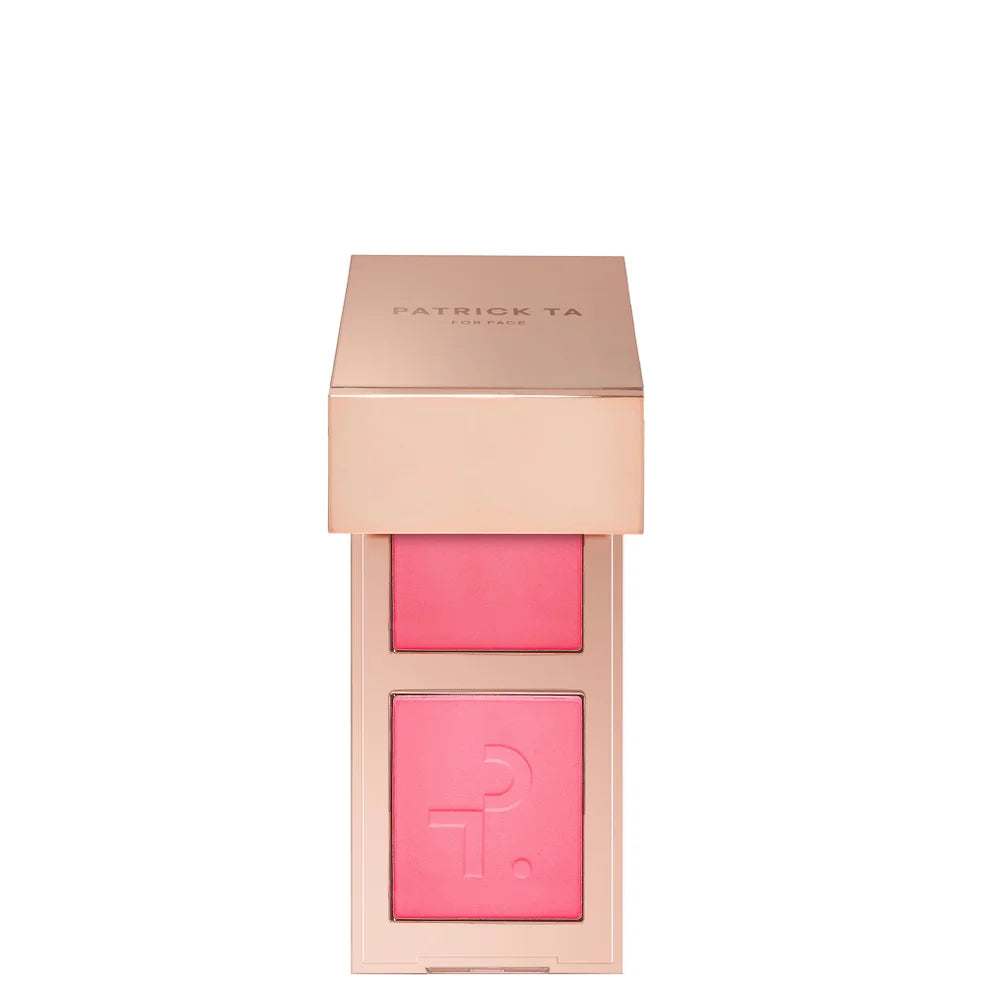Patrick Ta Mini Major Headlines Double-Take Crème & Powder Blush Duo- Shes That Girl