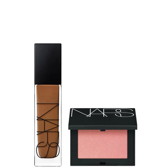 NARS Natural Longwear Foundation 30ml and NARS Blush Orgasm 4.8g Bundle (Various Shades)