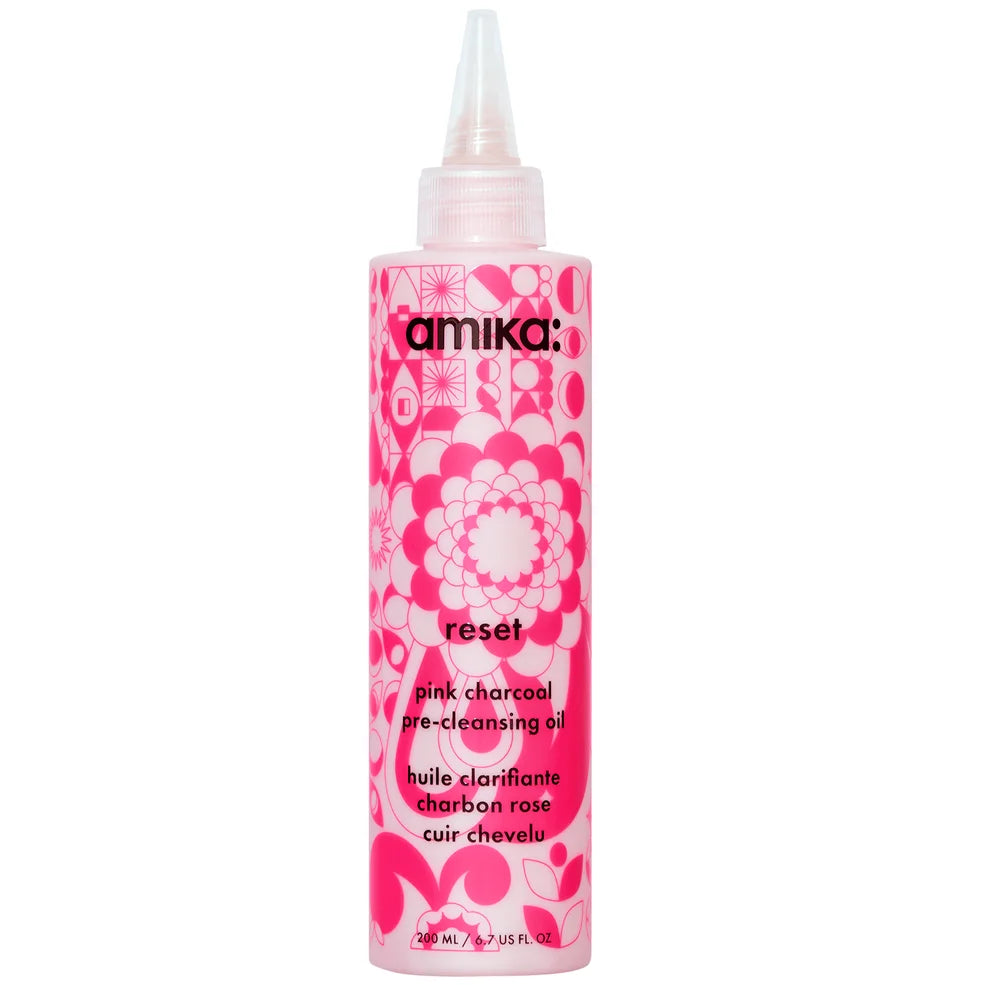 amika Reset Pink Charcoal Scalp Cleansing Oil