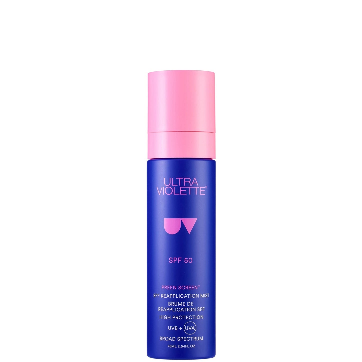 Ultra Violette Preen Screen SPF 50+ Reapplication Mist 75ml