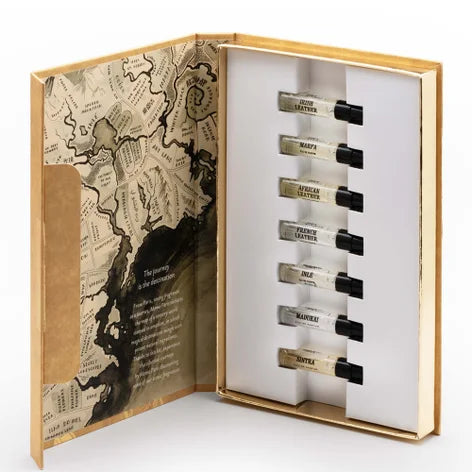 Memo Paris EDP Discovery Set 7 x 1.5ml Gift Him: Odeon, Madurai, Ithaque, Marfa, Irish Leather, African Leather, French Leather