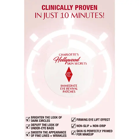 Charlotte Tilbury Charlotte's Hollywood Skin Secrets Immediate Eye Revival Patches (30 Pairs)